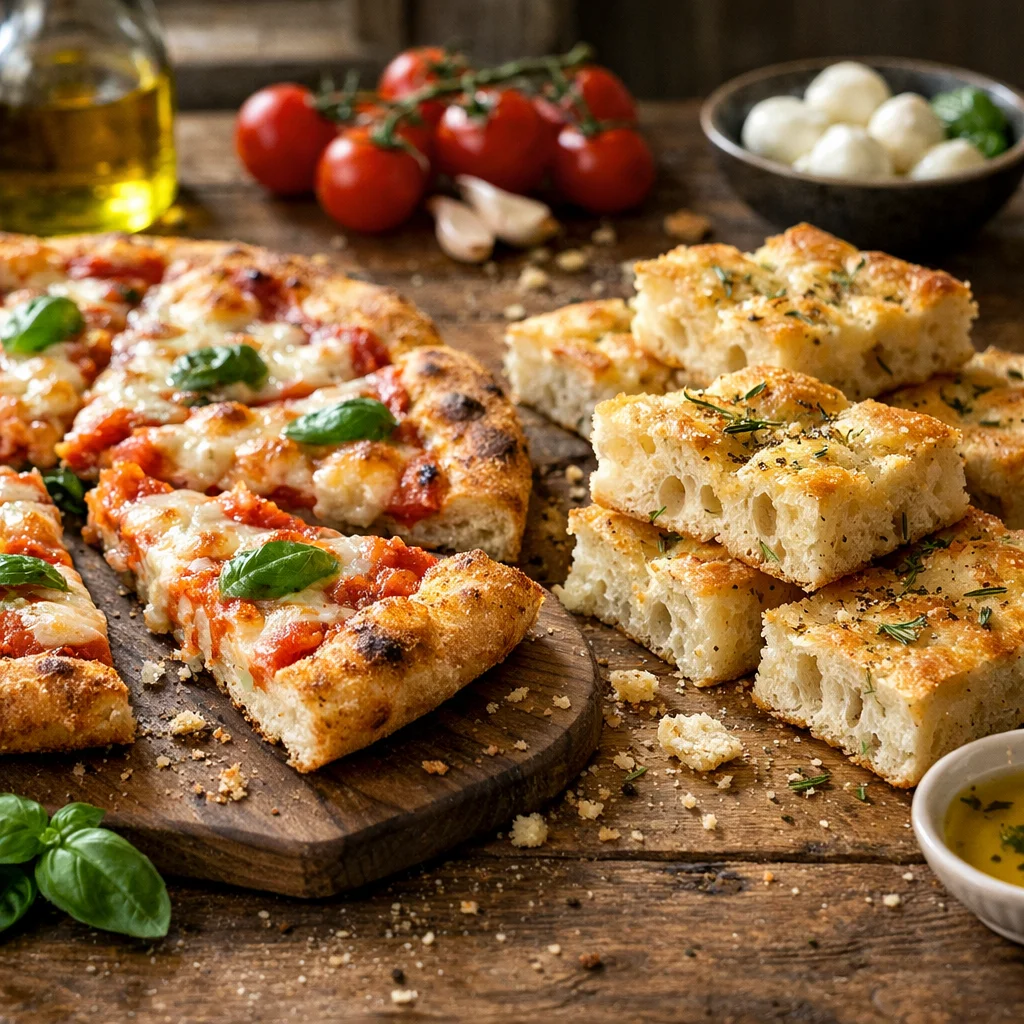 Pizza și Focaccia Fără Gluten